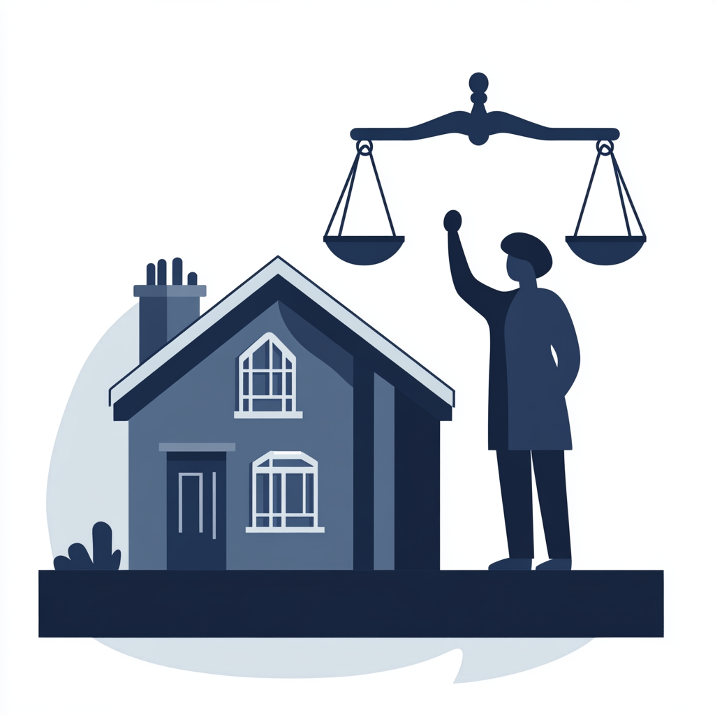 filipeje A vector graphic of a person standing beside a house a 3cd761ee d596 4944 a9b7 1bbd1ab7c6f1